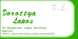 dorottya lapos business card